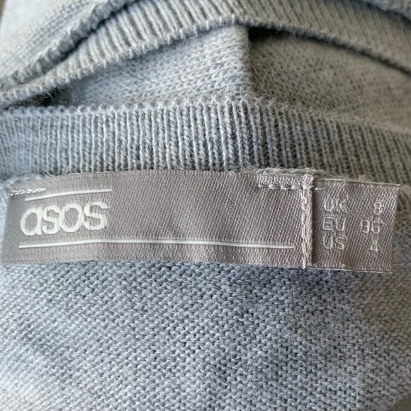 •ASOS• Light Grey Sweater Dress - Size 4 - Picture 2 of 8